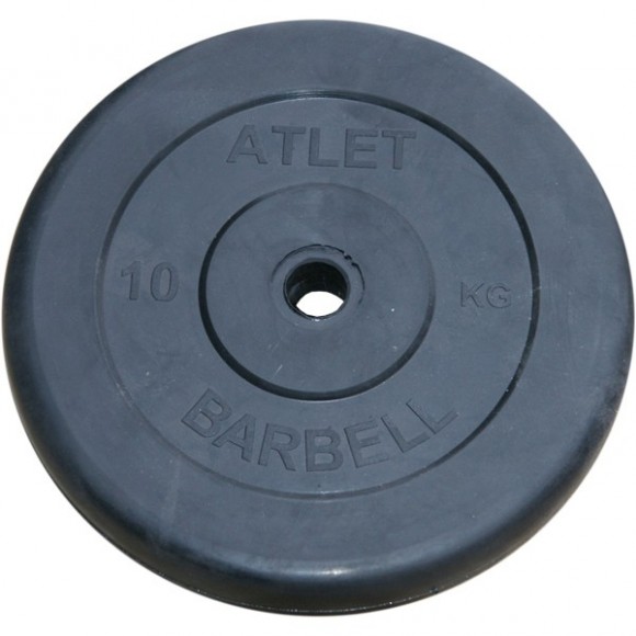 Диск обрезиненный BARBELL ATLET 1.25 кг / диаметр 26 мм