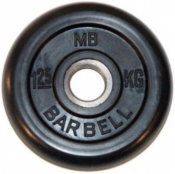 Диск обрезиненный BARBELL MB (металлическая втулка) 25 кг / диаметр 26 мм