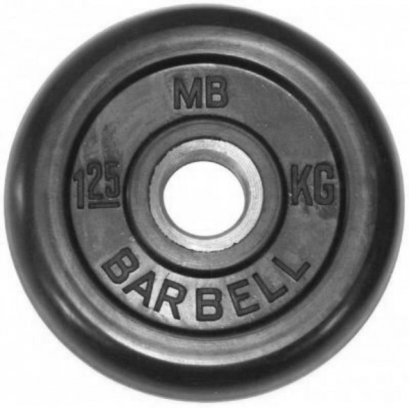 Диск обрезиненный BARBELL MB (металлическая втулка) 25 кг / диаметр 31 мм